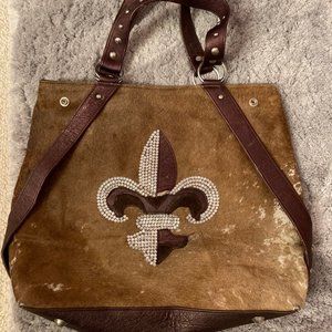 Cowhide purse